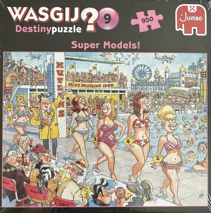 Wasgij? 9 Destiny puzzle super models! Top super modellen 950 stukjes jumbo puzzel van Jumbo – doos