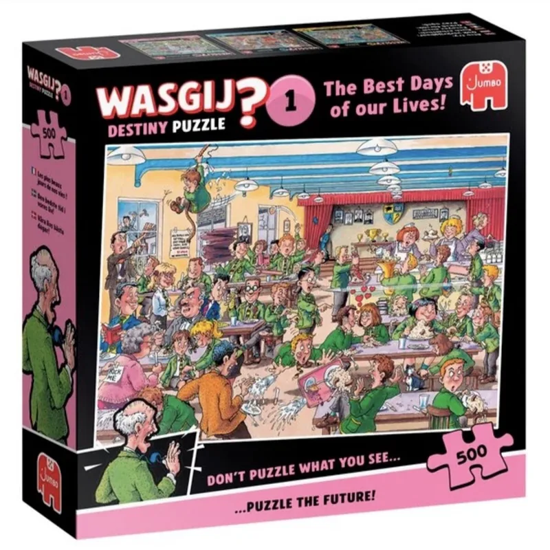Wasgij Destiny 1: Mooiste dagen van ons Leven - 500 stukjes - Legpuzzel from Jumbo, Multicolour edition – box