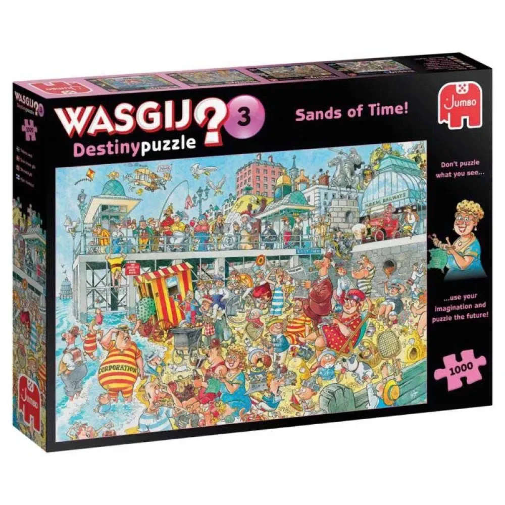 Wasgij Destiny 3 The Sands Of Time 1000 Pieces Puslespil fra Jumbo – æske