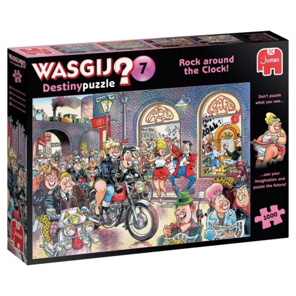 Wasgij Destiny 7 Rock Around The Clock 1000 Pieces Puzzel van Jumbo – doos