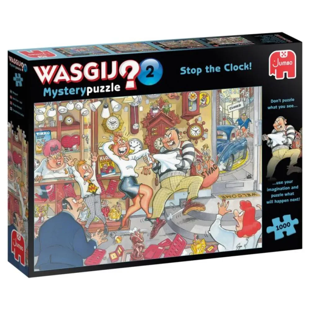 Wasgij Mystery 2 Stop The Clock 1000 Puzzel van Jumbo – doos