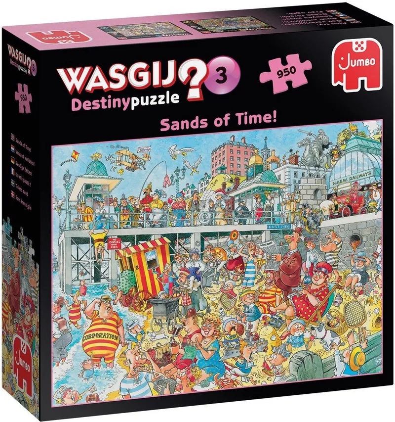 Wasgij Mystery 3 - Sands of Time - 950 Stukjes puzzel - Legpuzzel fra Jumbo – æske