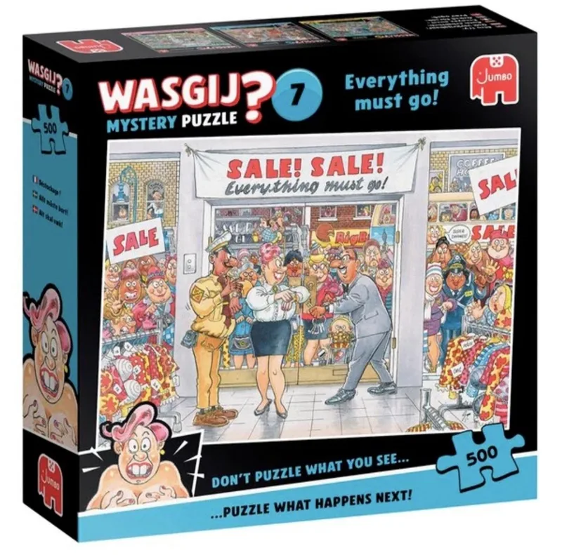 Wasgij Mystery 7 - Uitverkoop - 500 stukjes - Legpuzzel from Jumbo, Multicolour edition – box