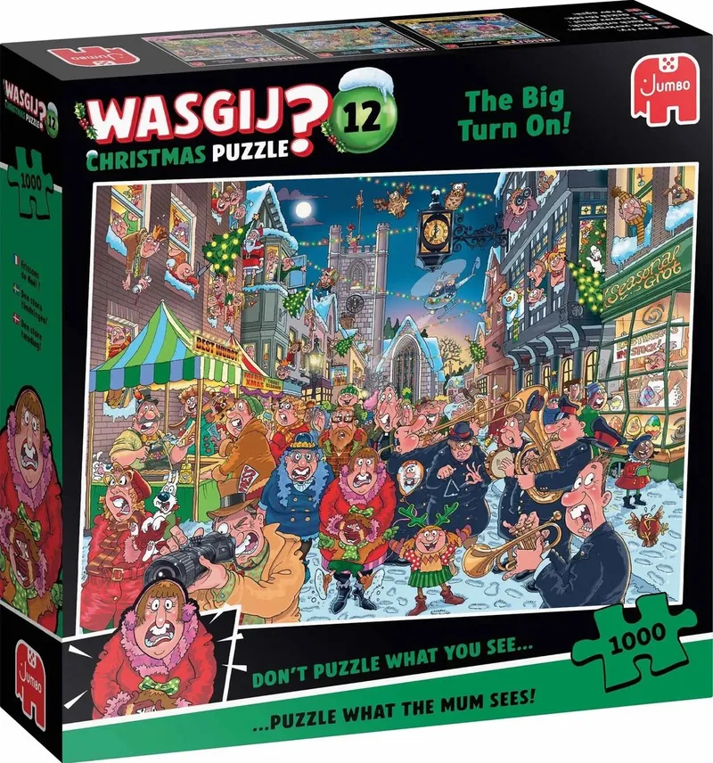 Xms 12 The Big Turn On Puzzel 1000 stukjes de Jumbo, édition Multicolore – boîte