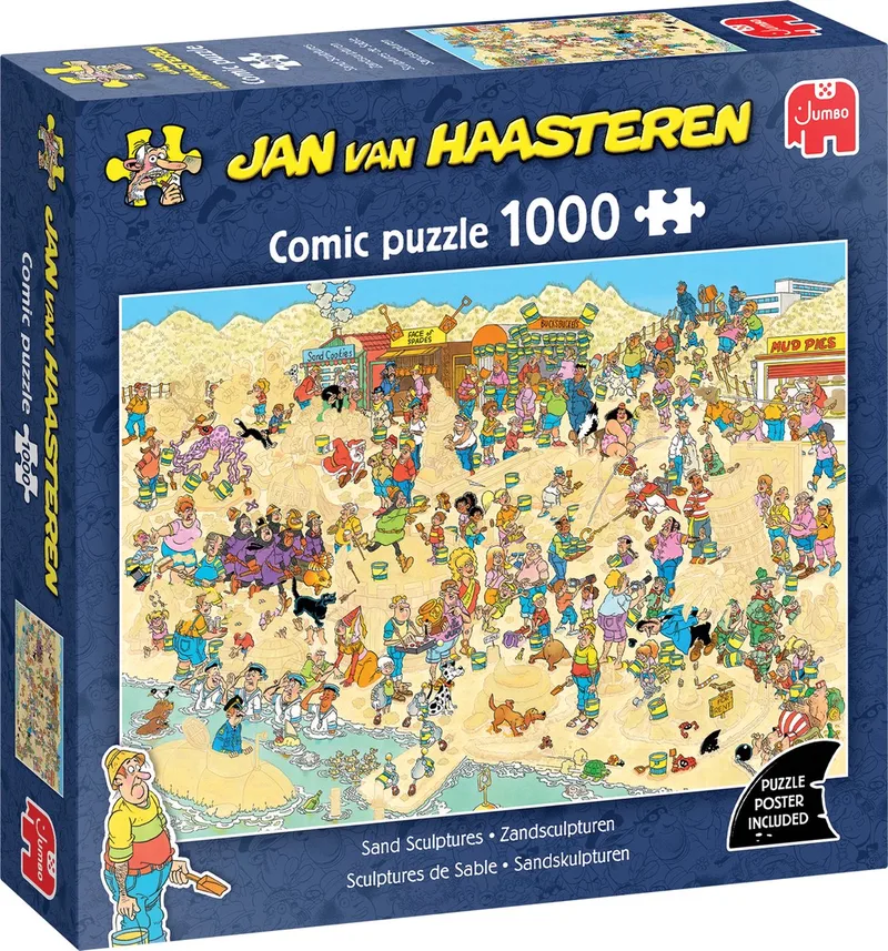 Zandsculpturen - 1000 stukjes puzzel - Legpuzzel from Jumbo, Multicolour edition – box
