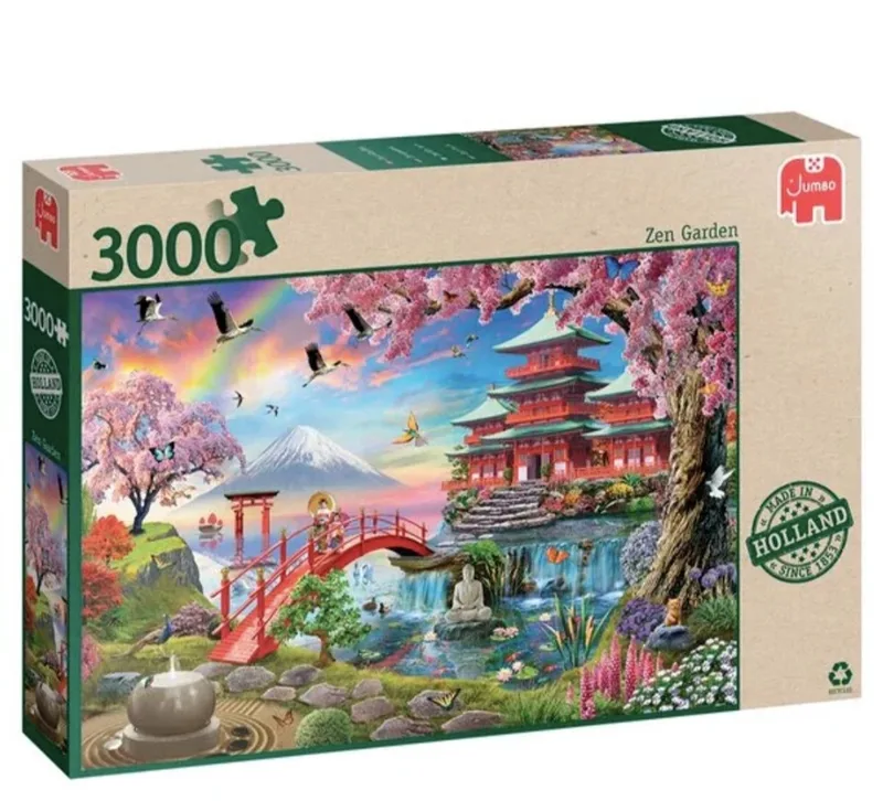 Zen Garden - 3000 stukjes - Legpuzzel from Jumbo, Multicolour edition – box