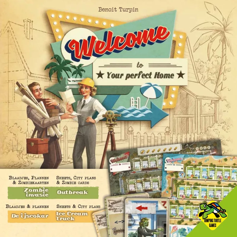 Welcome To... Zombies & Ice Cream uitbreiding från Jumping Turtle Games – kartong