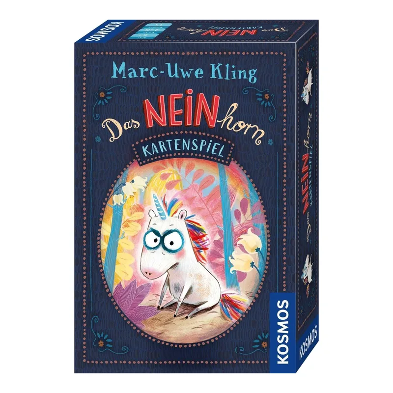 KOSMOS 680848 Das NEINhorn - Kartenspiel, Das Spiel zum bekannten Kinderbuch, Lustiges Kinderspiel ab 6 Jahren, für 2 bis 6 Spieler, in praktischer Open & Play Magnetbox från KOSMOS – kartong