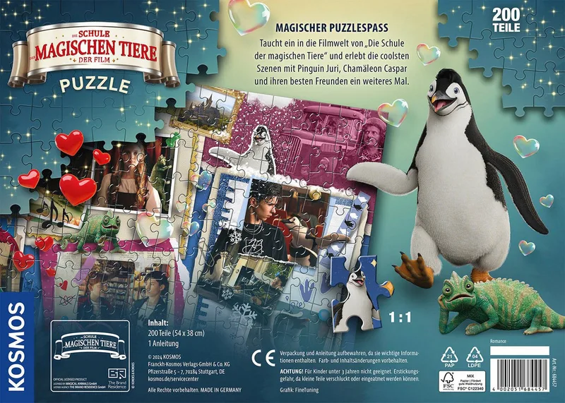 Puzzle Die Schule der magischen Tiere, 200 Teile, 200 Puzzleteile, Made in Germany van KOSMOS, editie Meerkleurig – doos 2 van 5