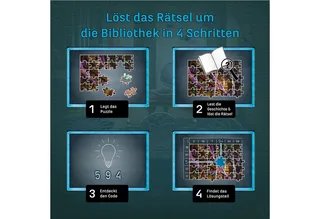 Puzzle EXIT® Das Puzzle Die Bibliothek der Träume, 500 Puzzleteile, Made in Germany de KOSMOS, édition Multicolore – boîte 5 sur 5