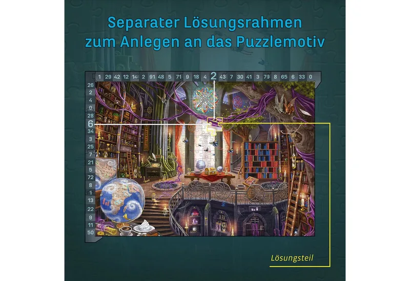 Puzzle EXIT® Das Puzzle Die Bibliothek der Träume, 500 Puzzleteile, Made in Germany de KOSMOS, édition Multicolore – boîte 3 sur 5
