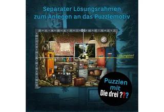Puzzle EXIT® Das Puzzle Die drei ??? Toteninsel, 500 Puzzleteile, Made in Germany de KOSMOS, édition Multicolore – boîte 3 sur 5