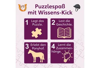 Puzzle KOSMOS 683672 - Wissenspuzzle Junior Entdecke Pferde & Ponys, Puzzleteile de KOSMOS – boîte 3 sur 4