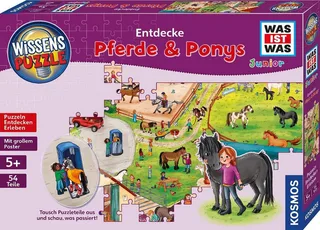 Puzzle KOSMOS 683672 - Wissenspuzzle Junior Entdecke Pferde & Ponys, Puzzleteile de KOSMOS – boîte 1 sur 4