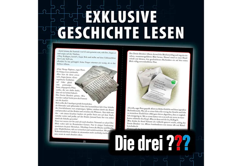 Puzzle Krimipuzzle Die drei ??? Die Blüte des Verderbens, 300 Puzzleteile, Made in Germany van KOSMOS, editie Meerkleurig – doos 5 van 5