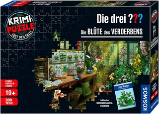 Puzzle Krimipuzzle Die drei ??? Die Blüte des Verderbens, 300 Puzzleteile, Made in Germany van KOSMOS, editie Meerkleurig – doos 1 van 5