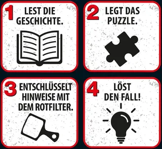 Puzzle Krimipuzzle Die drei ??? Kids 200 Teile / Spuk auf dem Schulfest, 200 Puzzleteile, leuchtet im Dunkeln, Made in Germany von KOSMOS, Ausgabe Mehrfarbig – Schachtel 3 von 5