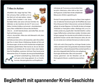Puzzle Krimipuzzle Die drei ??? Kids T-Rex in Action, 200 Puzzleteile, Made in Germany de KOSMOS, édition Multicolore – boîte 3 sur 5