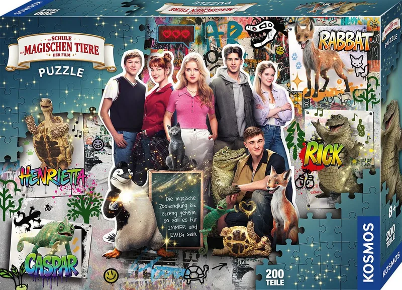Puzzle Schule magische Tiere Teamwort / ab 8 Jahren / 200 Teile, 200 Puzzleteile van KOSMOS – doos 1 van 2