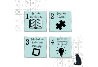 Puzzle Story Puzzle: Die Schule der magischen Tiere, Endlich Ausgegeistert!, 200 Puzzleteile, mit Leuchteffekt, Made in Germany de KOSMOS, édition Multicolore – boîte 3 sur 5