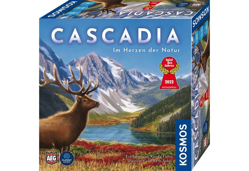 Spiel Cascadia, Familienspiel fra KOSMOS, Bunt-udgave – æske