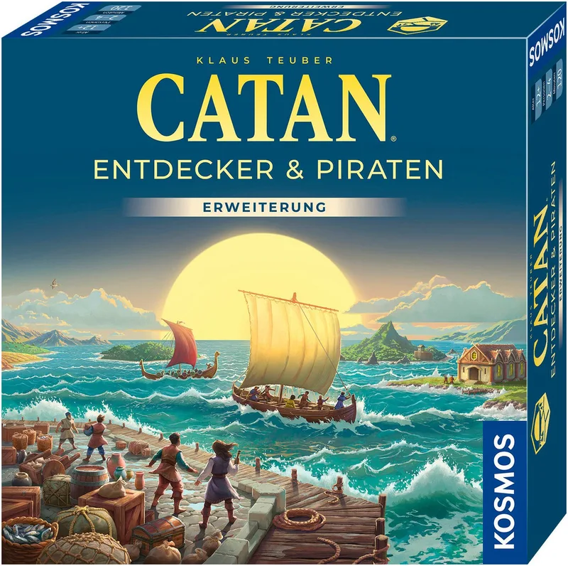 Spiel CATAN Entdecker & Piraten, Strategiespiel, Made in Germany de KOSMOS, édition Bunt – boîte