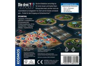 Spiel Die drei ??? und die Toteninsel, Merkspiel, Made in Germany de KOSMOS, édition Multicolore – boîte 2 sur 5