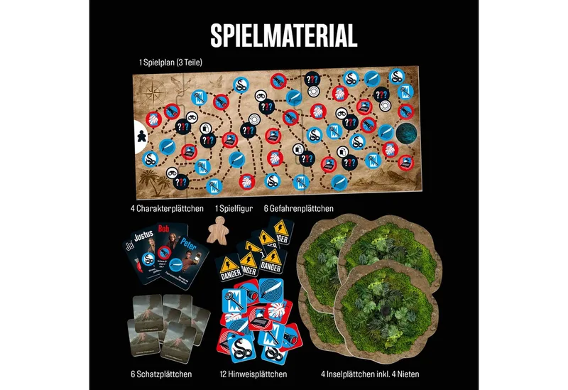 Spiel Die drei ??? und die Toteninsel, Merkspiel, Made in Germany de KOSMOS, édition Multicolore – boîte 3 sur 5