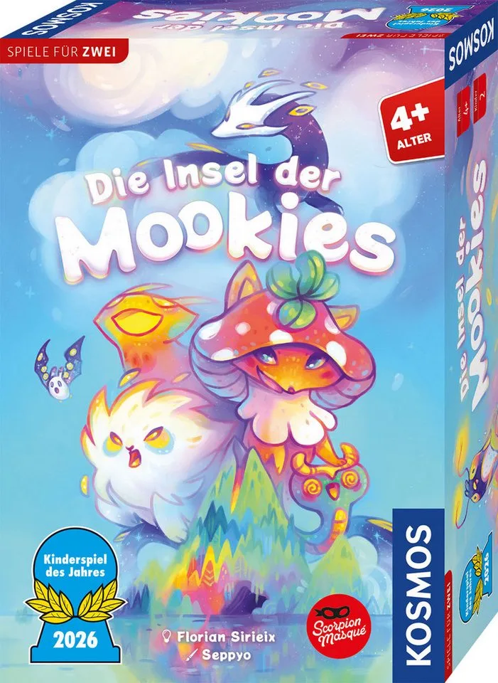 Spiel Die Insel der Mookies, Kinderspiel fra KOSMOS, Bunt-udgave – æske