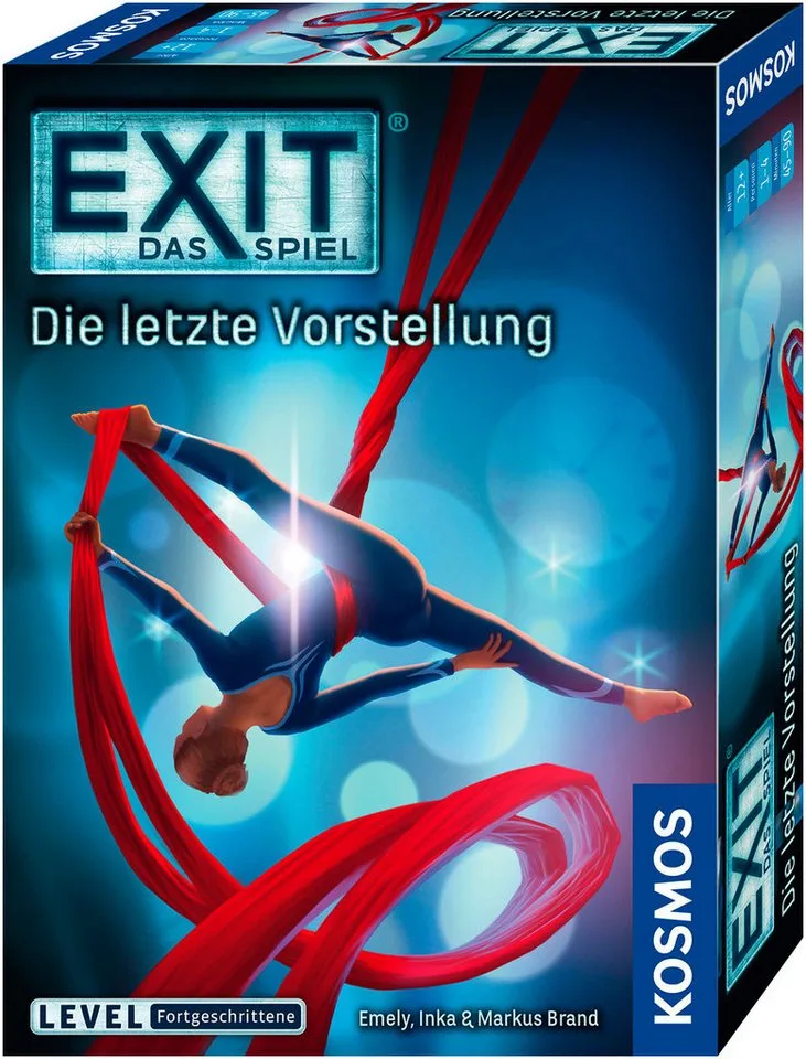 Spiel EXIT® Das Spiel Die letzte Vorstellung (F), Rätselspiel, Made in Germany fra KOSMOS, Bunt-udgave – æske