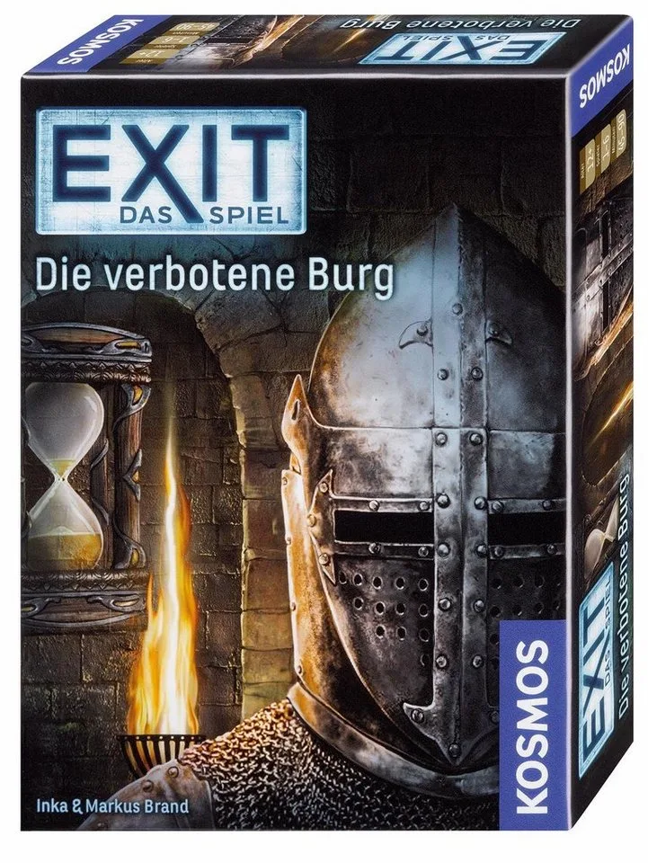 Spiel EXIT, Das Spiel, Die verbotene Burg, Rätselspiel, Made in Germany från KOSMOS, utgåva Bunt – kartong