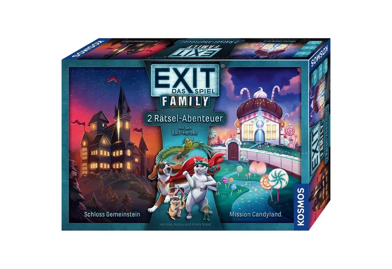 Spiel EXIT® - Das Spiel - Family: Schloss Gemeinstein/Mission Candyland fra KOSMOS – æske