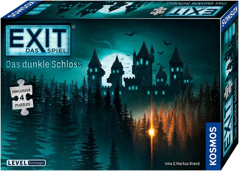 Spiel EXIT® Das Spiel + Puzzle Das dunkle Schloss, Strategiespiel, Made in Germany fra KOSMOS, Bunt-udgave – æske