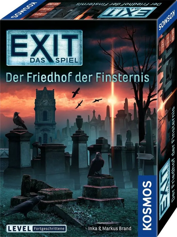 Spiel EXIT, Der Friedhof der Finsternis, Rätselspiel, Made in Germany fra KOSMOS, Bunt-udgave – æske