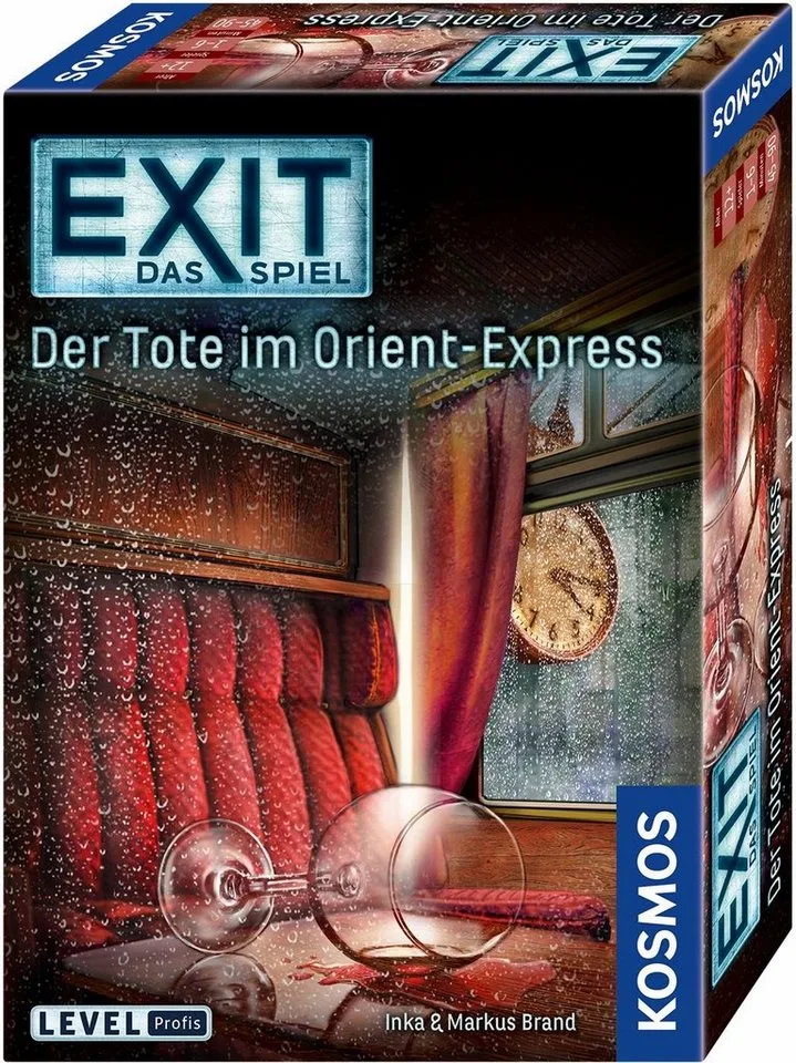 Spiel EXIT, Der Tote im Orient-Express, Rätselspiel, Made in Germany fra KOSMOS, Bunt-udgave – æske