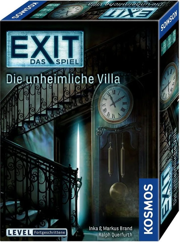 Spiel EXIT, Die unheimliche Villa, Rätselspiel, Made in Germany from KOSMOS, Bunt edition – box
