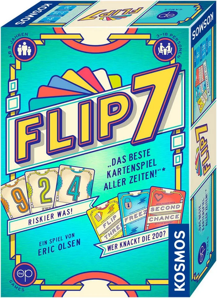 Spiel Flip 7 from KOSMOS, Bunt edition – box