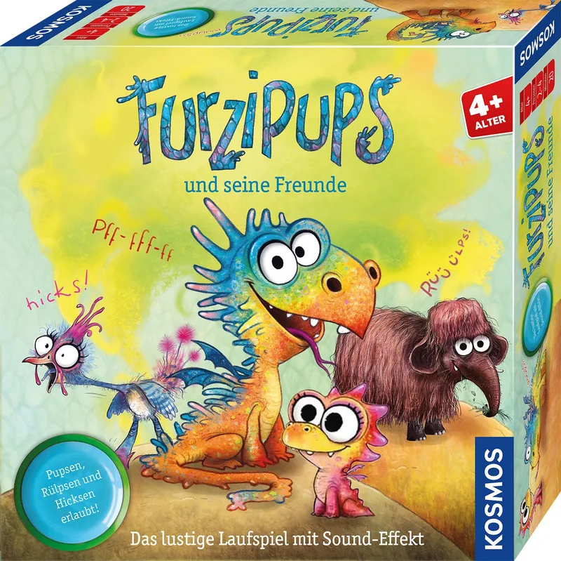 Spiel Furzipups und seine Freunde, Würfelspiel von KOSMOS, Ausgabe Bunt – Schachtel