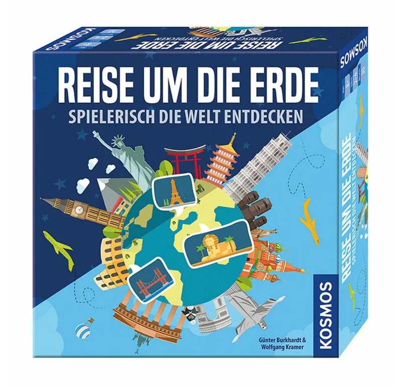 Spiel Reise um die Erde fra KOSMOS, Flerfarvet-udgave – æske 1 af 3