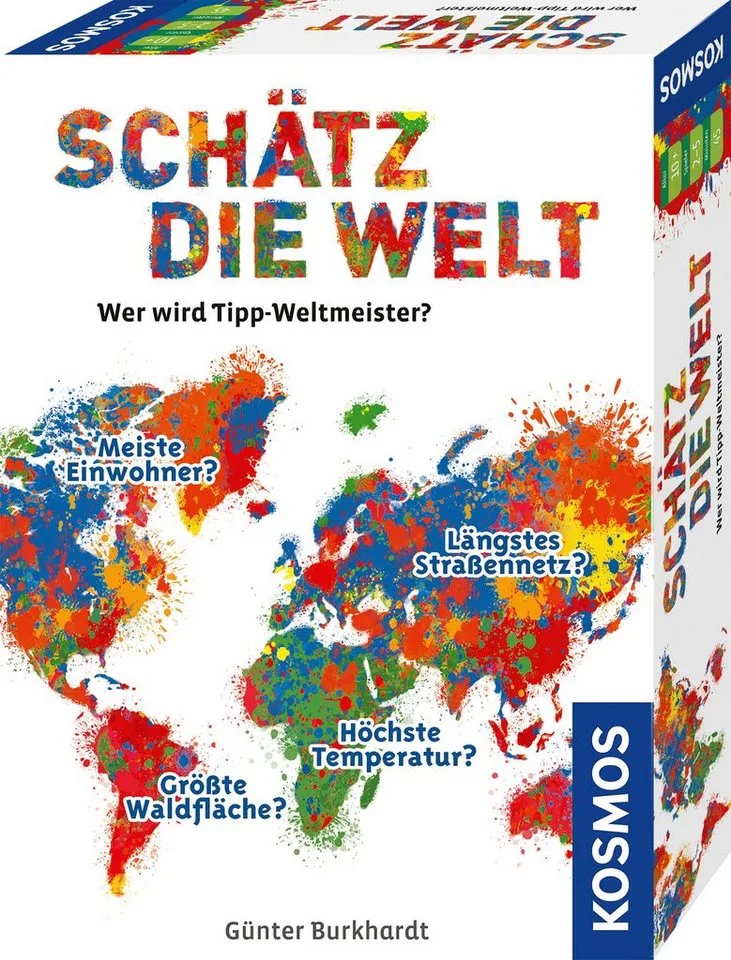 Spiel Schätz die Welt, Brettspiel, Made in Germany from KOSMOS, Bunt edition – box