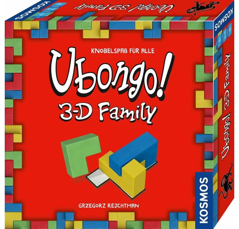 Spiel Ubongo! - 3-D Family fra KOSMOS, Bunt-udgave – æske