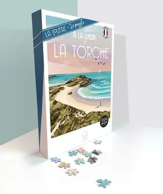 Puzzle À la lueur de LA TORCHE - 1000 pièces de La Loutre – boîte 2 sur 2