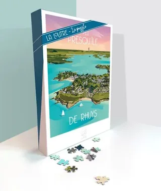 Puzzle A Peu PRESQU'ÎLE DE RHUYS - 1000 pièces de La Loutre – boîte 2 sur 2