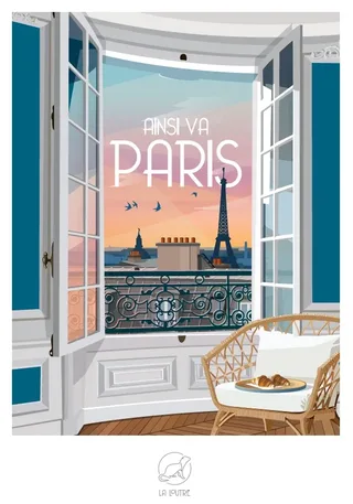 Puzzle Ainsi va PARIS - 1000 pièces de La Loutre – boîte 1 sur 2