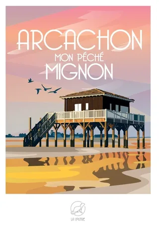 Puzzle ARCACHON, Mon Péché Mignon - 1000 pièces van La Loutre – doos 1 van 2
