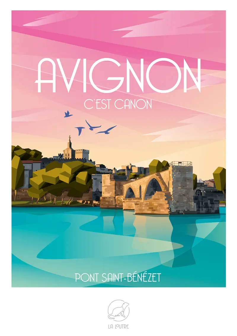 Puzzle AVIGNON c'est Canon - Pont Saint-Bénézet - 1000 pièces von La Loutre – Schachtel 1 von 2
