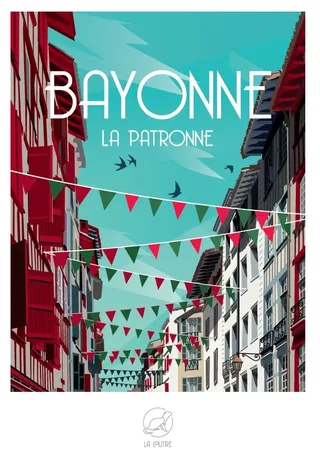 Puzzle BAYONNE La Patronne - 1000 pièces de La Loutre – boîte 1 sur 2