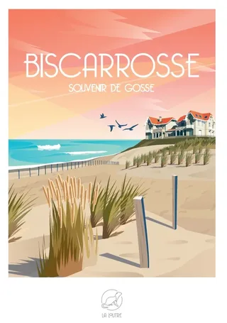 Puzzle BISCAROSSE Souvenir de Gosse - 1000 pièces de La Loutre – boîte 1 sur 2