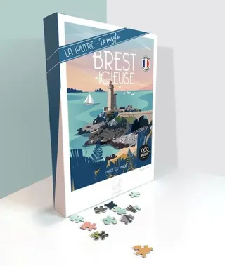 Puzzle BREST-igieuse - Phare du Minou - 1000 pièces from La Loutre – box 2 of 2