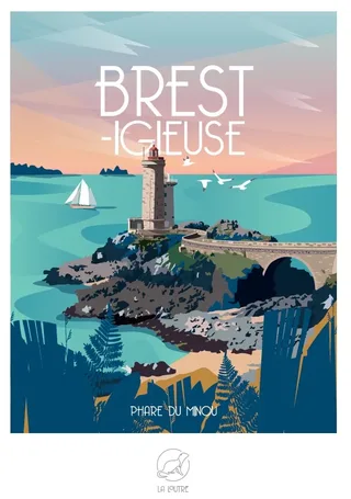 Puzzle BREST-igieuse - Phare du Minou - 1000 pièces from La Loutre – box 1 of 2